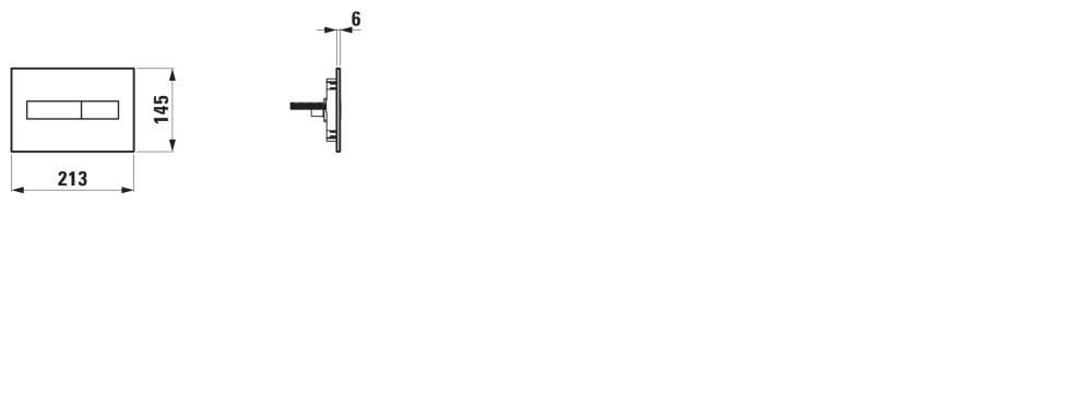 Komplektas: rėmas Laufen INEOLINK su balta plokštele ir unitazas Laufen Pro New Rimless