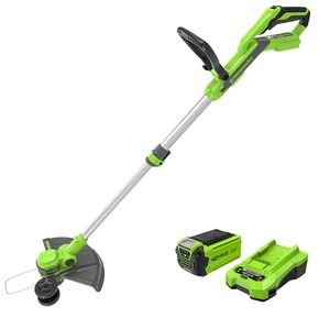 Styginė žoliapjovė / trimeris Greenworks 40V 33cm G40LT33K2, su krovikliu ir baterija, 2111007UA, 6952909090108