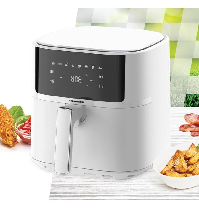 Oro keptuvė 1700 W, 5,7 l HAF-B6WH17SQ HEINNER Oro keptuvė 1700 W, 5,7 l HAF-B6WH17SQ HEINNER