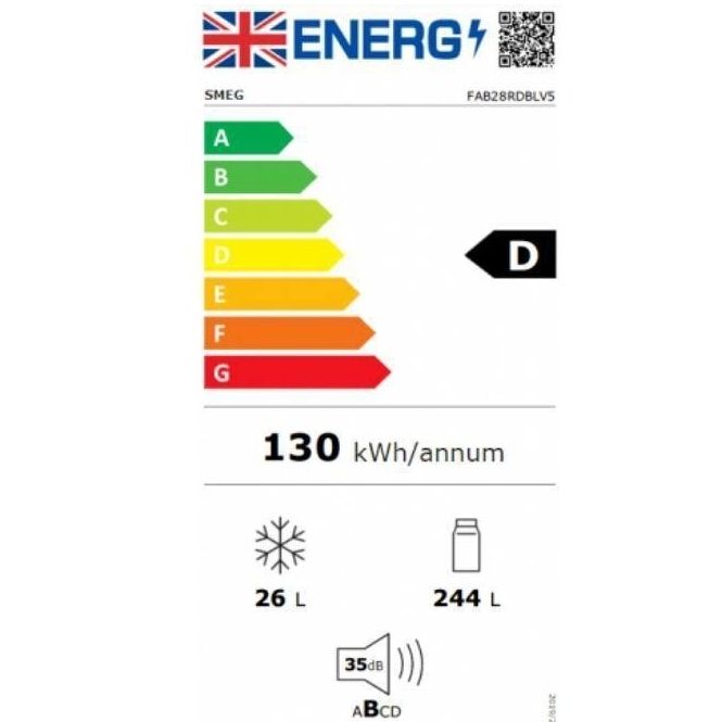 Šaldytuvas Smeg FAB28RDBLV5