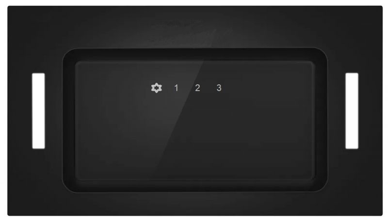 Įmontuojamas 52 cm pločio gartraukis Schlosser GLD52BL1000A (FULL GLASS), juodas