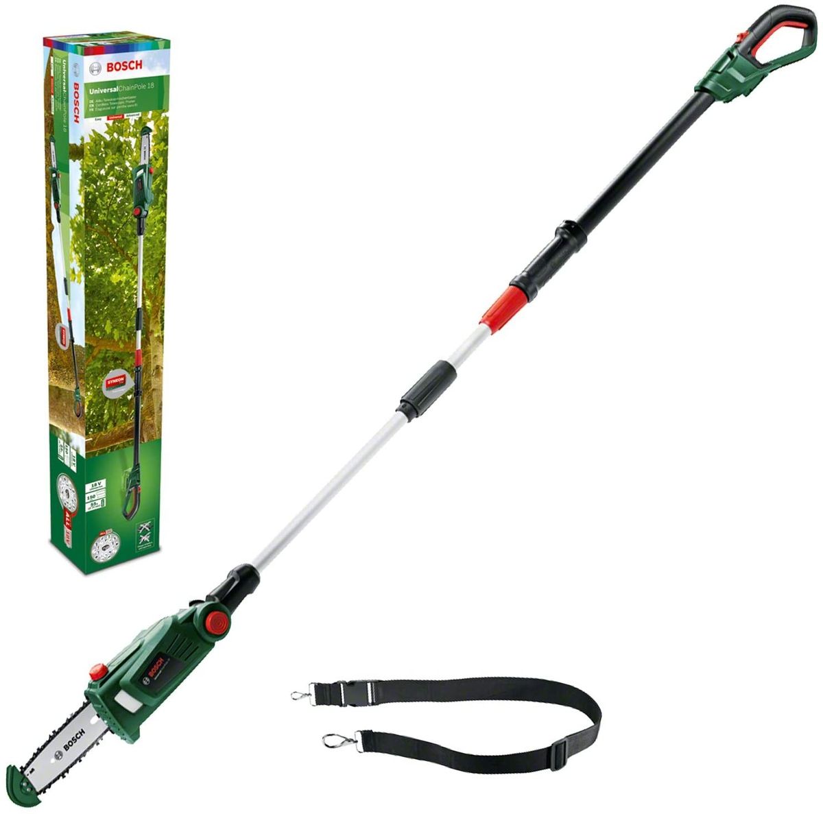 Akumuliatorinis teleskopinis genėjimo pjūklas Bosch UniversalChainPole 18, 06008B3101 (Be akumuliato Akumuliatorinis teleskopinis genėjimo pjūklas Bosch UniversalChainPole 18, 06008B3101 (Be akumuliato