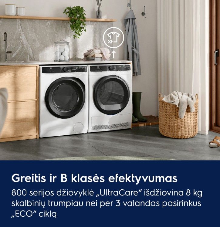 Džiovyklė Electrolux EW8D585UCE Džiovyklė Electrolux EW8D585UCE