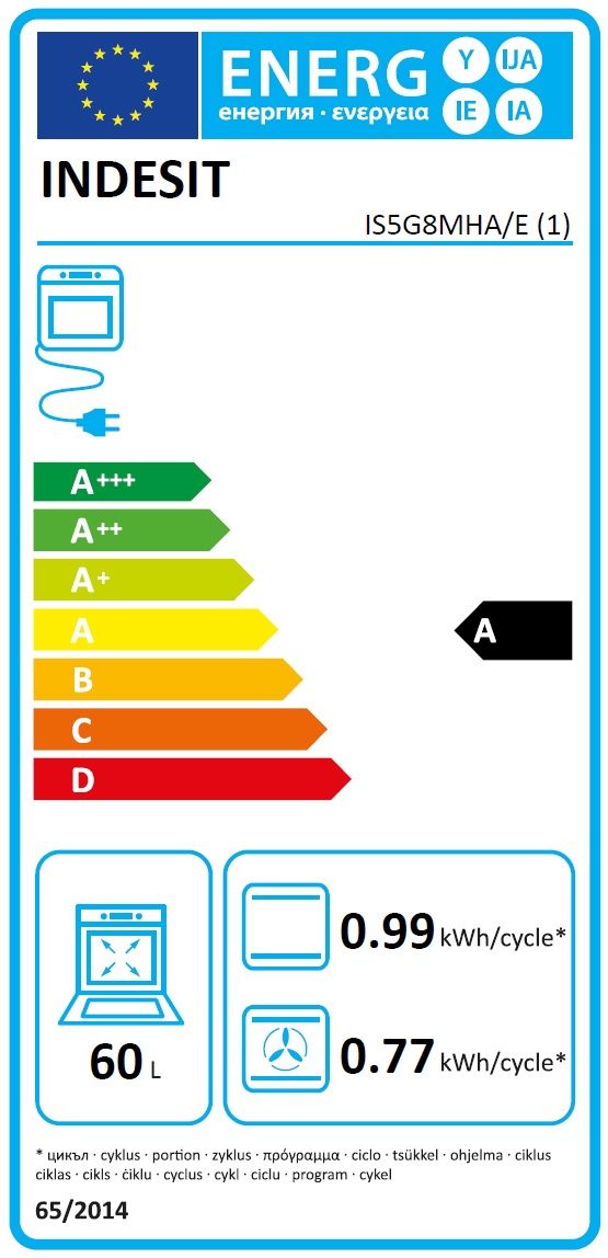 Retro dujinė viryklė INDESIT IS5G8MHA/E/1