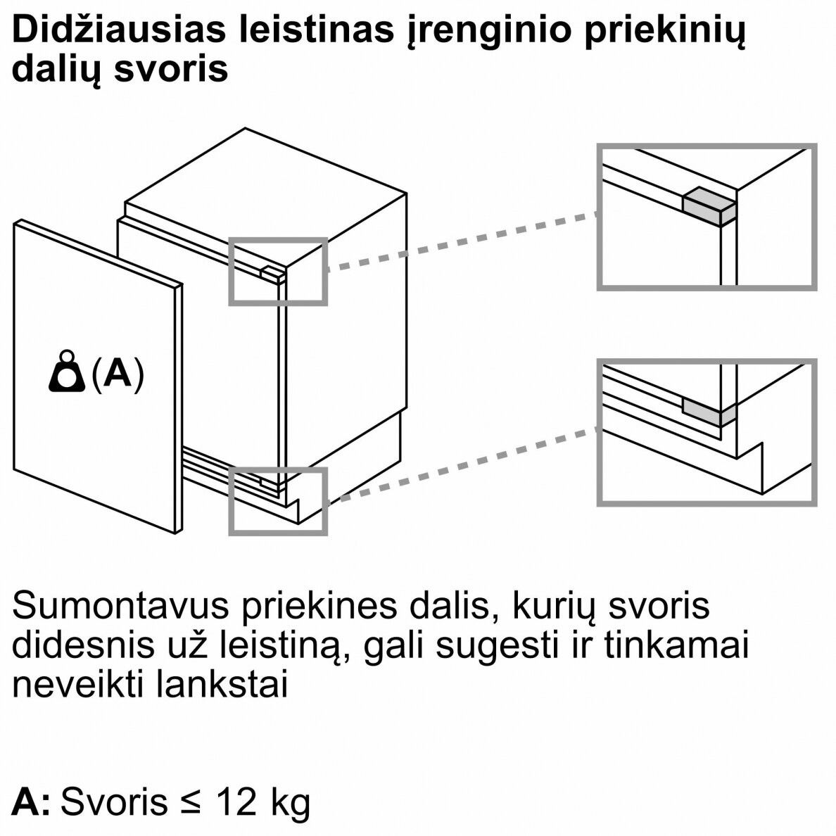 Įmontuojamas šaldiklis Bosch GUN21ADE0 Įmontuojamas šaldiklis Bosch GUN21ADE0
