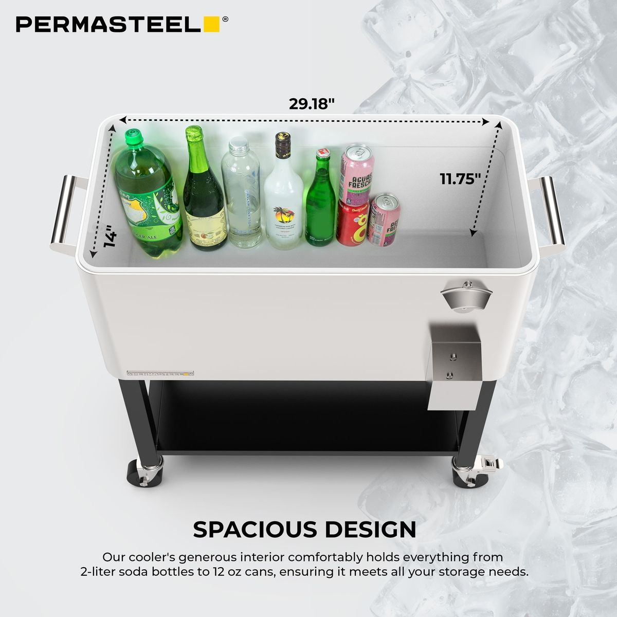Sodo šaldytuvas Permasteel PS-223-80QT-SS Sodo šaldytuvas Permasteel PS-223-80QT-SS