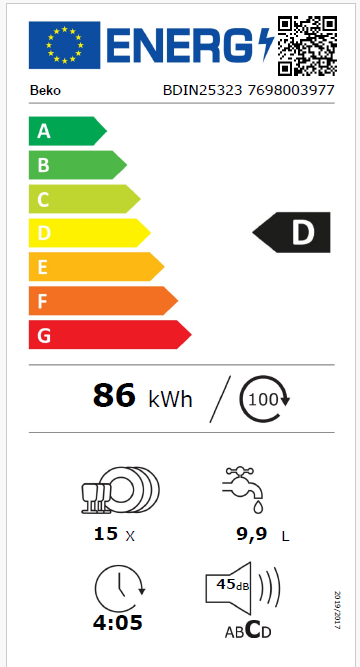 Indaplovė BEKO BDIN25323