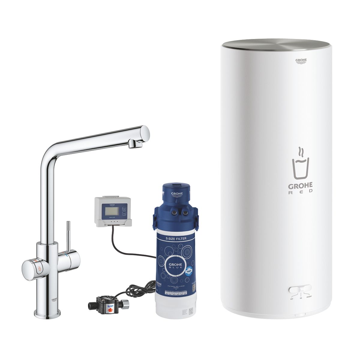 Maišytuvas ir L dydžio boileris Grohe Red Duo, 30325001