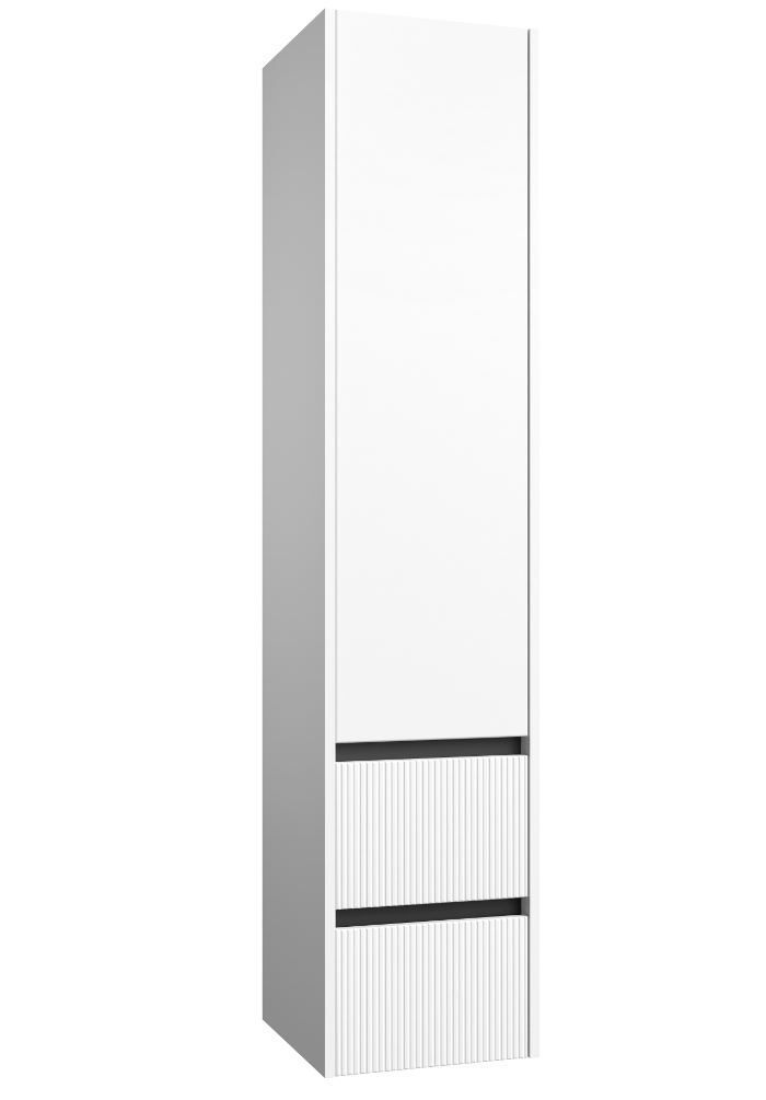 Ūkinė spintelė Raguvos Baldai Urban su vienom durelėm, dviem stalčiukais, juodo aliuminio profiliu, balta matinė, 35 cm, 203521112 Ūkinė spintelė Raguvos Baldai Urban su vienom durelėm, dviem stalčiukais, juodo aliuminio profiliu, balta matinė, 35 cm, 203521112