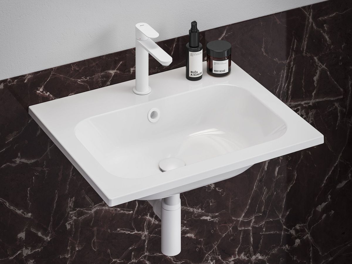 Praustuvo maišytuvas Ravak Eleganta BeCool 170 mm be dugno vožtuvo, White Velvet X070410