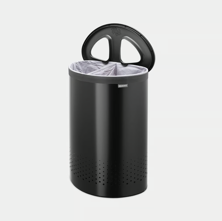 Skalbinių dėžė Brabantia Selector 55L, Matt Black, 242366