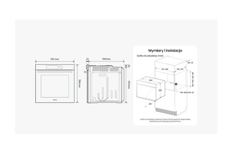 Įmontuojama orkaitė SAMSUNG NV7B4240VAK Įmontuojama orkaitė SAMSUNG NV7B4240VAK