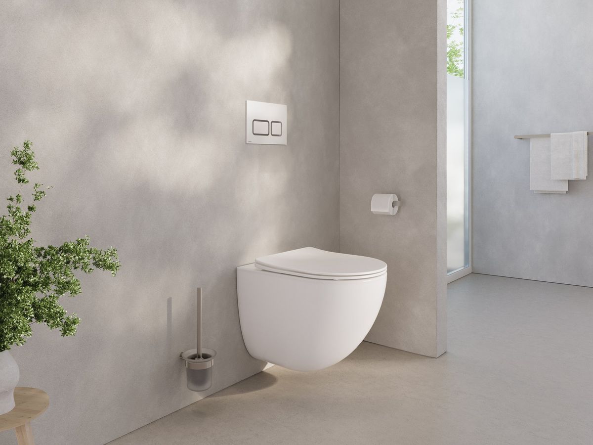 Pakabinamas WC Ravak Chrome AquaSpin set, baltas, X03121 Pakabinamas WC Ravak Chrome AquaSpin set, baltas, X03121