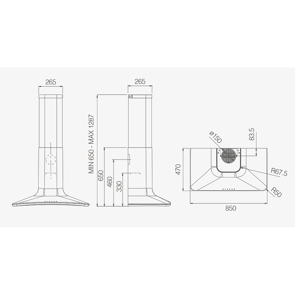 Gartraukis ELICA SWEET WHITE/F/85