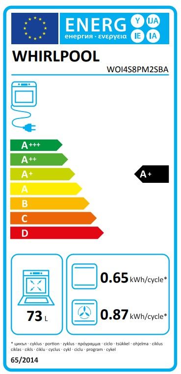 Įmontuojama orkaitė Whirlpool WOI4S8PM2SBA