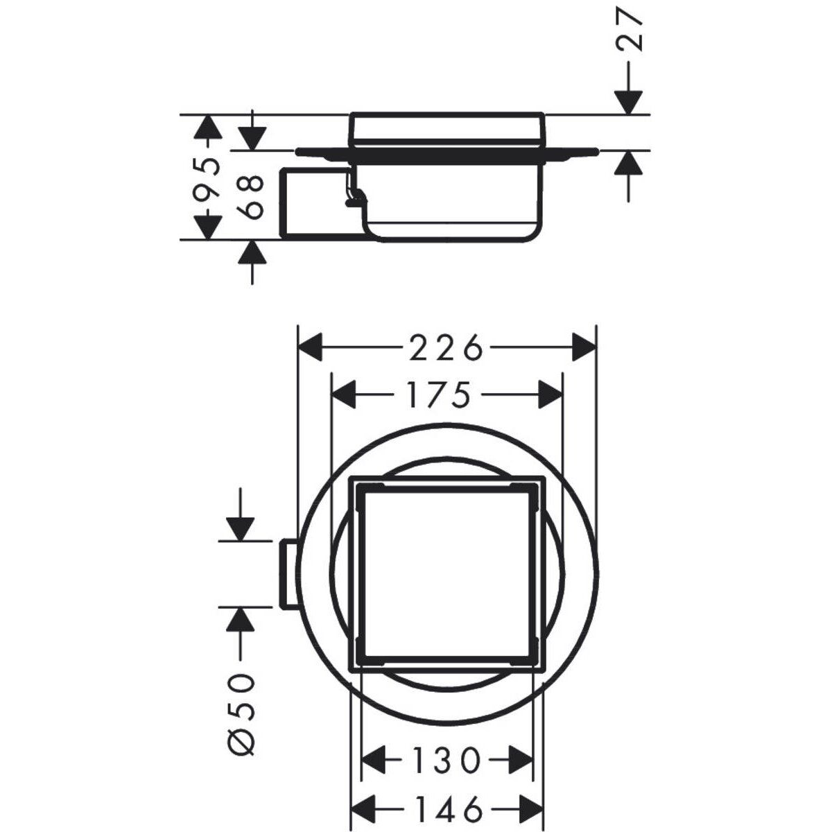 Trapas Hansgrohe RainDrain Spot 56112800