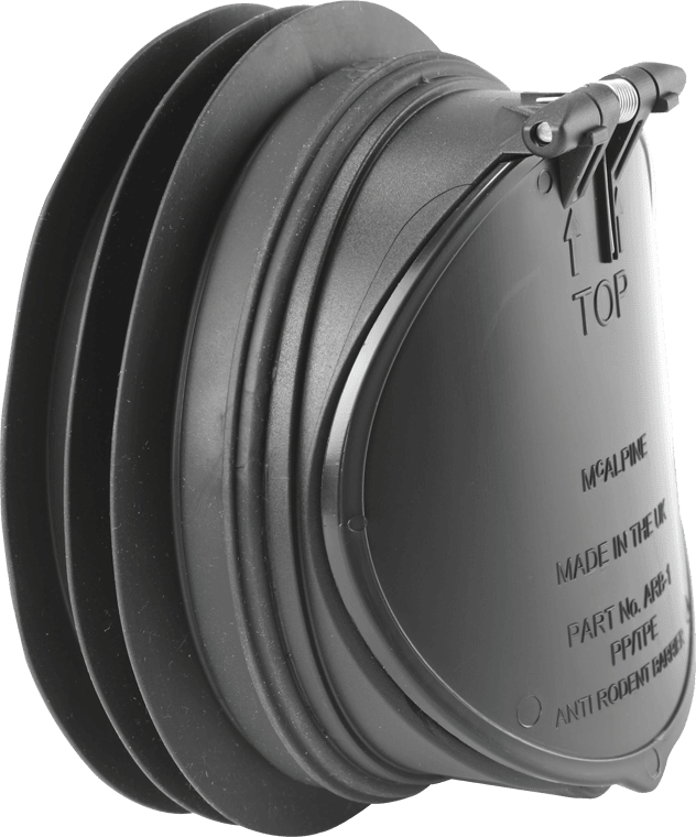 Apsauginis vožtuvas nuo atbulinės tėkmės ir graužikų, ARB1 McAlpine