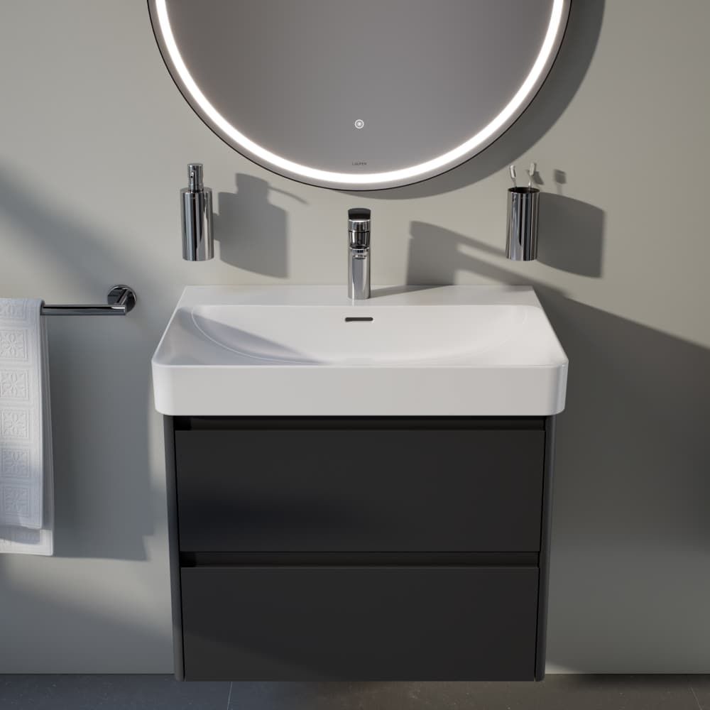 Praustuvo maišytuvas LAUFEN PRO X Eco+ 125 mm, be dugno vožtuvo, chromas, HF506904100000