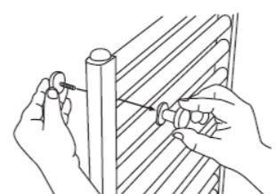 Rankšluosčių laikiklis - pakaba Regnis, juoda