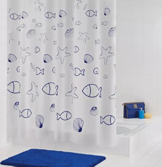 Dušo užuolaida Ridder Seashell, 180x200 cm, 32630