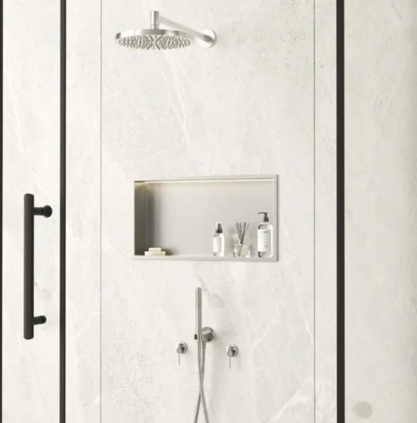 Įleidžiama sieninė lentyna Balneo Wall Box LED nerūdijančiojo plieno sp., 60x30x10 cm, B0101010109-2 Įleidžiama sieninė lentyna Balneo Wall Box LED nerūdijančiojo plieno sp., 60x30x10 cm, B0101010109-2