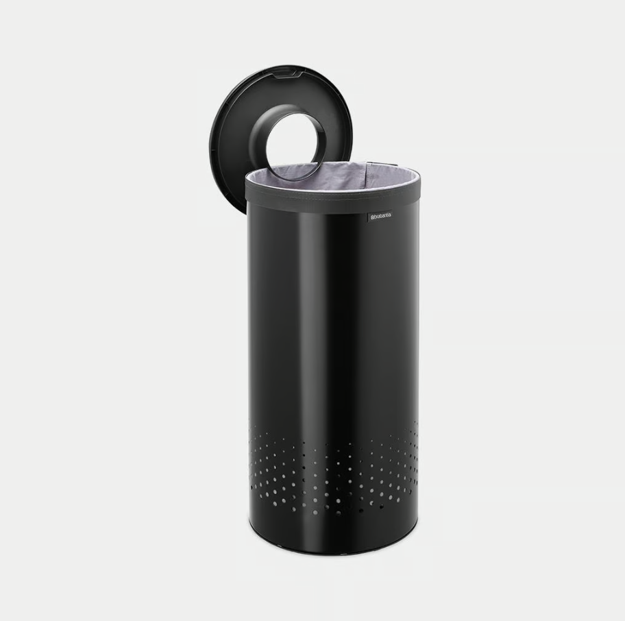 Skalbinių dėžė Brabantia, 35L, Matt Black, 242342