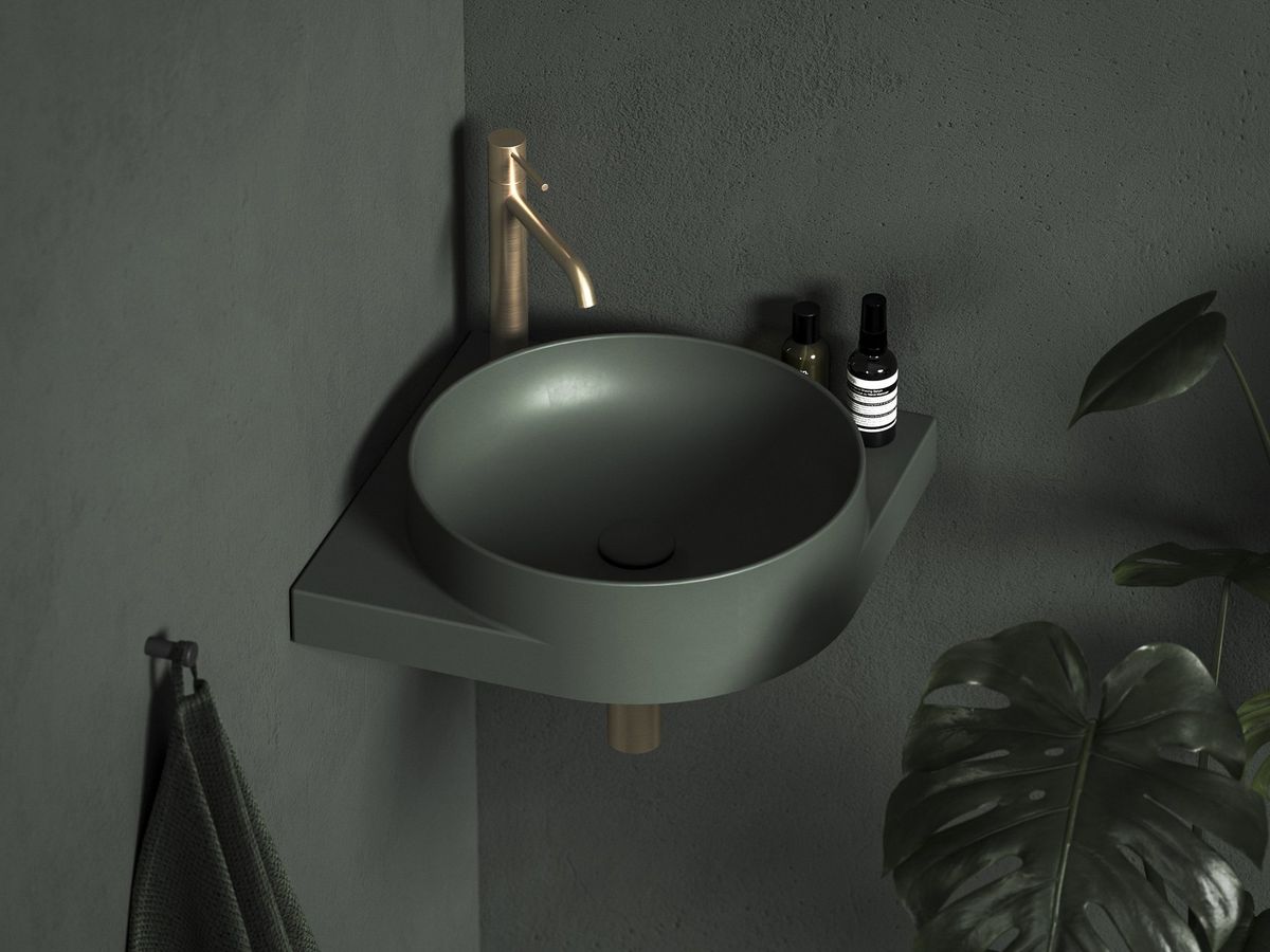 Stacionari praustuvo sifono galvutė Ravak Flat, Grey Green, X03070