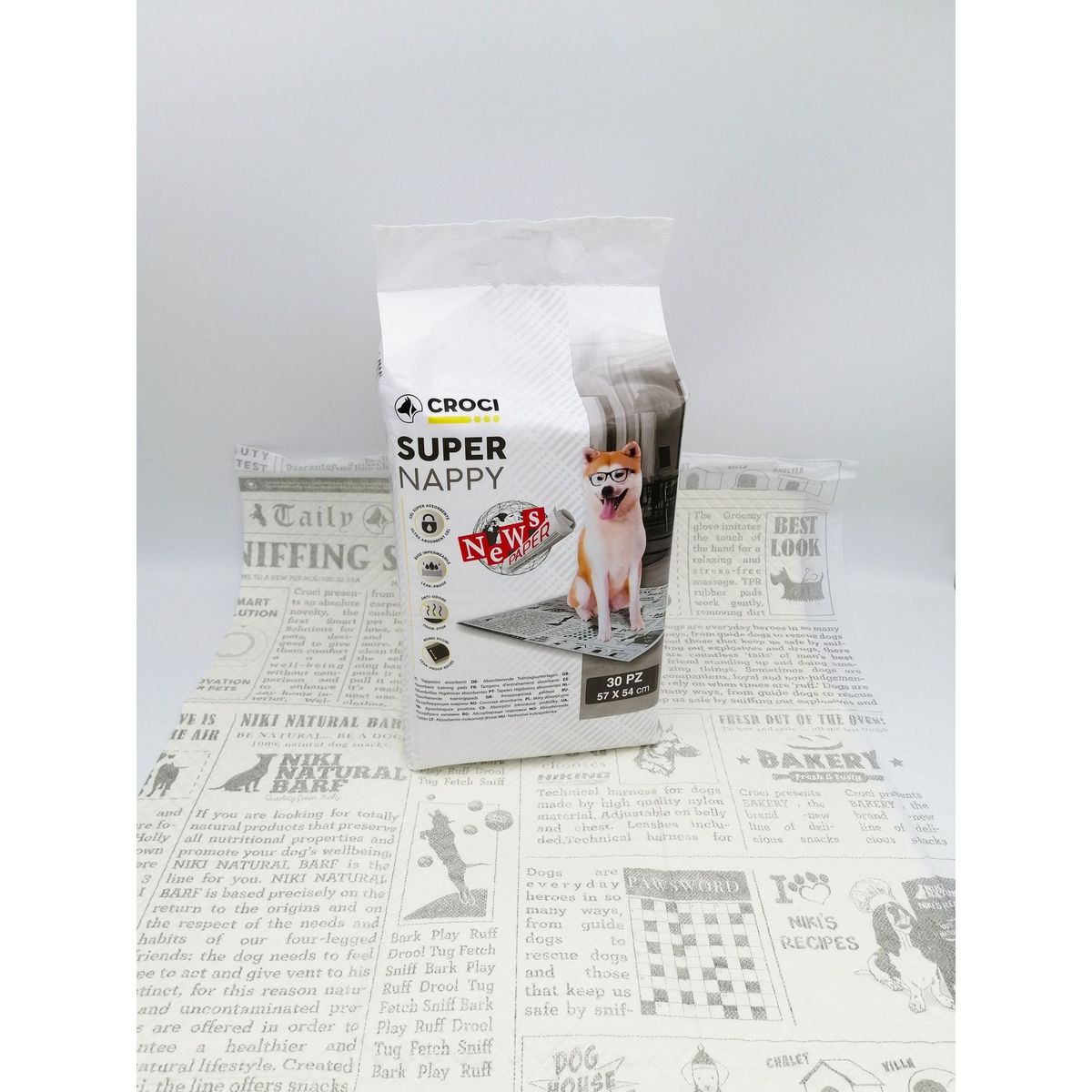 CROCI SUPER NAPPY New Paper paklotai 57x54cm 30vnt (6), C6028720