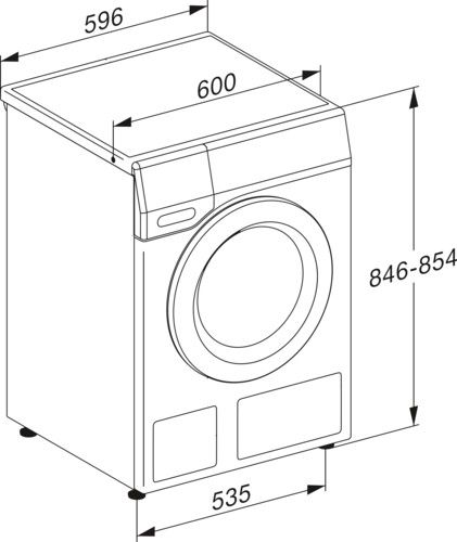 Skalbimo mašina su džiovinimo funkcija Miele WTD160 WCS, 8/5 kg