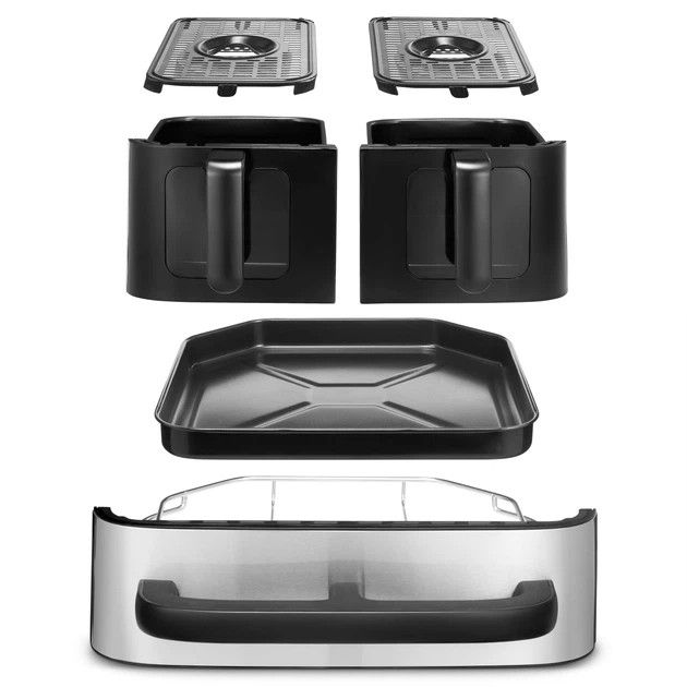 Karšto oro gruzdintuvė Cuisinart AIR-TWIN 10.4L AFT13XSSE