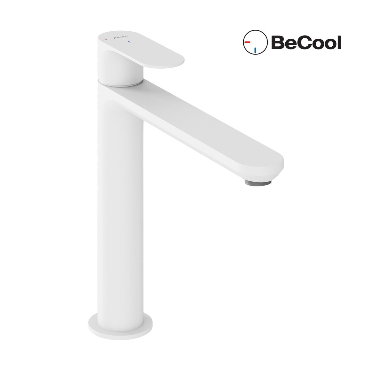 Praustuvo maišytuvas Ravak Eleganta BeCool 220 mm be dugno vožtuvo, White Velvet X070415