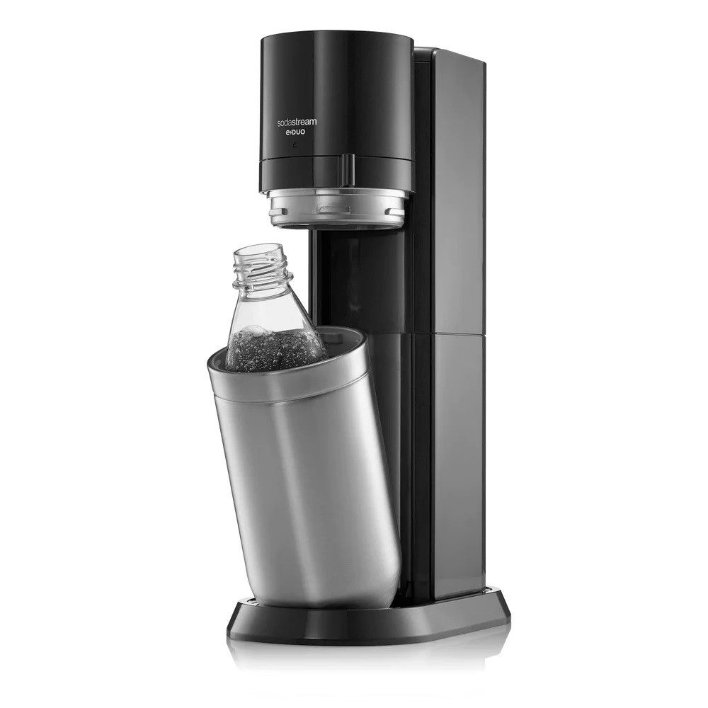 Gazuotų gėrimų gaminimo aparatas SodaStream Duo Black Gazuotų gėrimų gaminimo aparatas SodaStream Duo Black