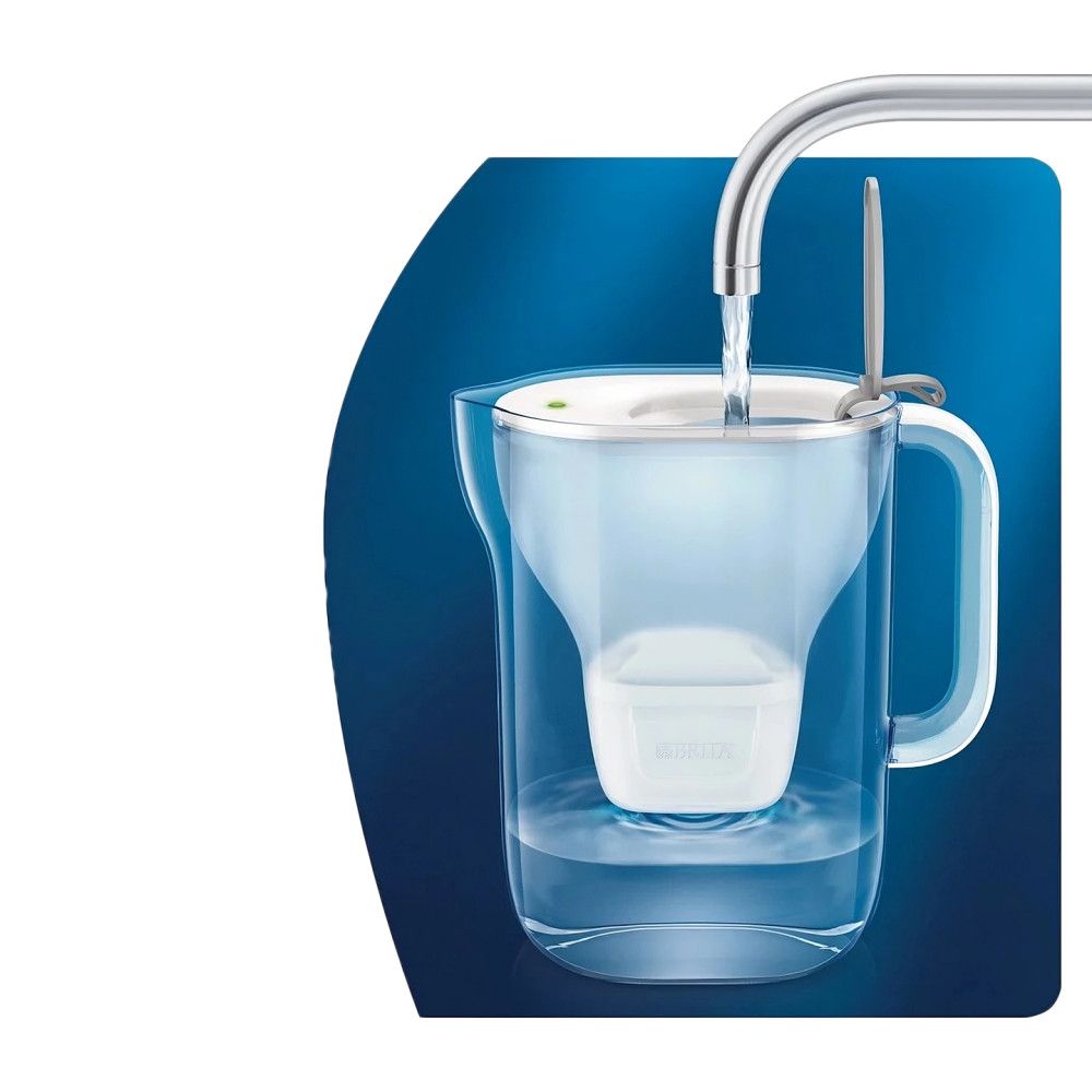 Vandens ąsotis Brita su filtru STYLE XL 3,6l. LED MXpro pilkas