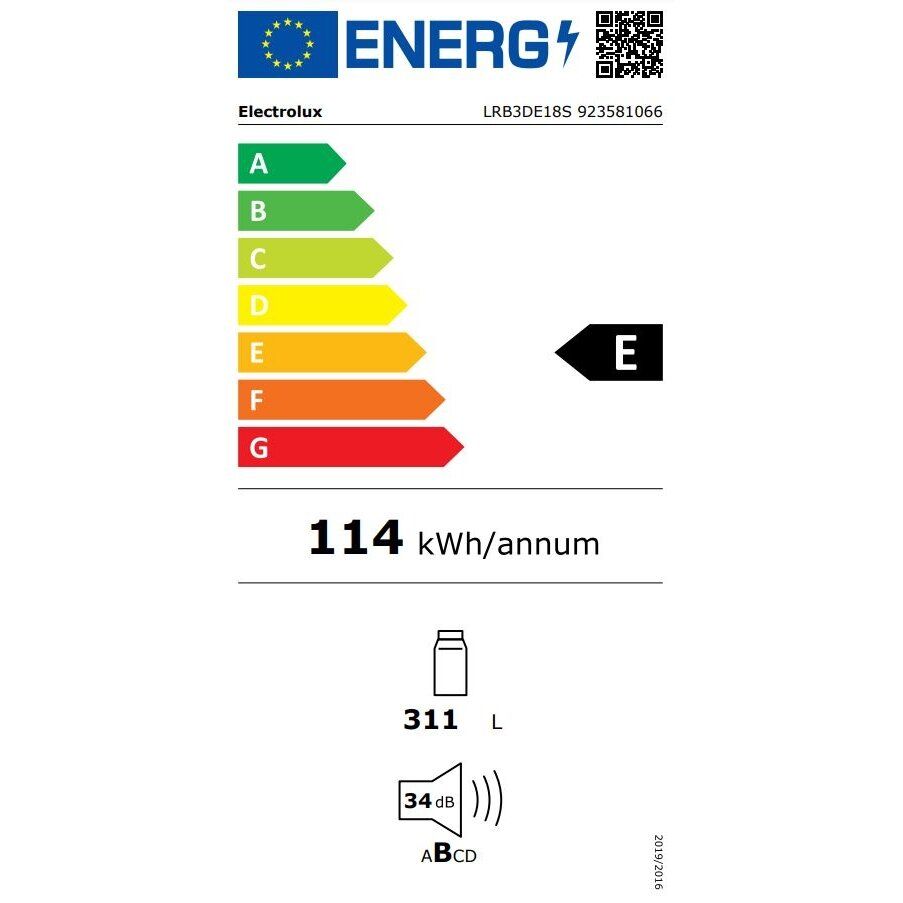 Įmontuojamas šaldytuvas Electrolux LRB3DE18S