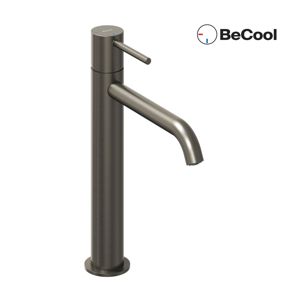Praustuvo maišytuvas Ravak Espirit BeCool 250 mm be dugno vožtuvo, Graphite Brushed X070401