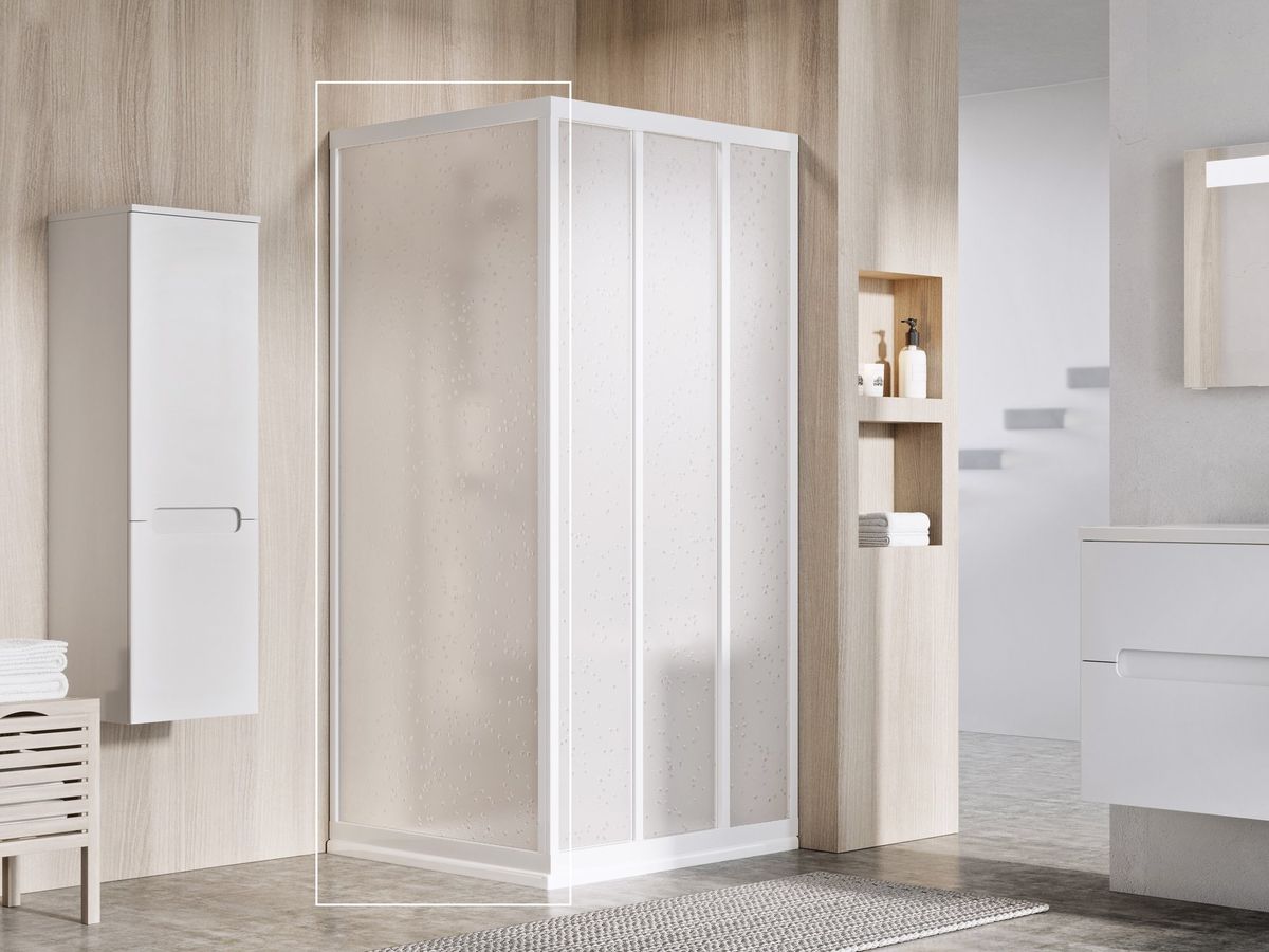 Stacionari sienelė Ravak Supernova APSS 75 198, balta+plastikas Pearl 940301R211