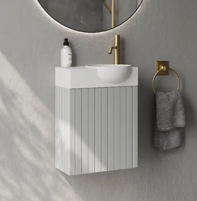 NU serijos praustuvo spintelė šviesiai pilkos spalvos NU serijos praustuvo spintelė šviesiai pilkos spalvos