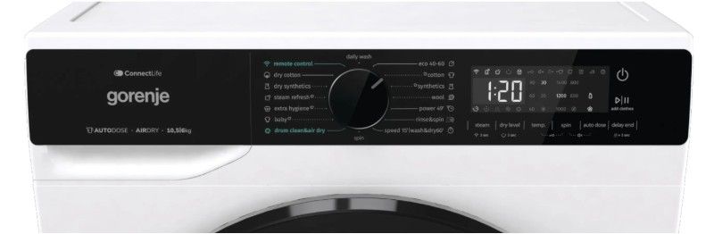 Skalbimo mašina su džiovinimo funkcija Gorenje G600, WD2PA1X64ADAAW, 10,5 kg Skalbimo mašina su džiovinimo funkcija Gorenje G600, WD2PA1X64ADAAW, 10,5 kg