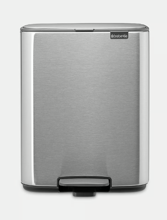 Šiukšlių dėžė Brabantia Bo, 12L., Matt Steel Fingerprint Proof, 238048