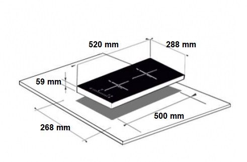 Indukcinė kaitlentė Schlosser BT352–5IV (IVORY)