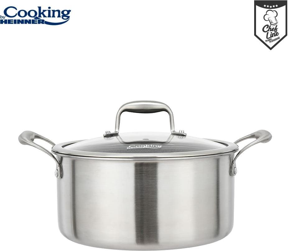 Puodas nerūdijančio plieno su keramikos danga 5L 24x12cm HR-MRK-24 HEINNER Puodas nerūdijančio plieno su keramikos danga 5L 24x12cm HR-MRK-24 HEINNER
