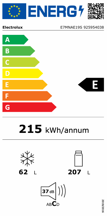 Šaldytuvas ELECTROLUX E7MNAE19S