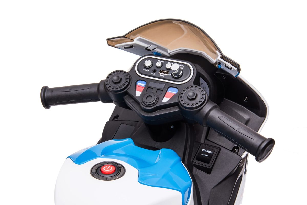 Vaikiškas elektrinis policijos motociklas "BMW HP4", HATIS