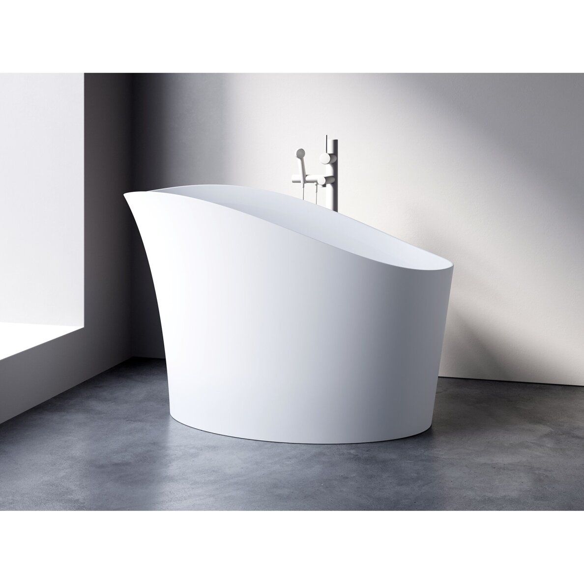 Lieto akmens vonia Bathesa Yuki 1398x850x640/935 mm