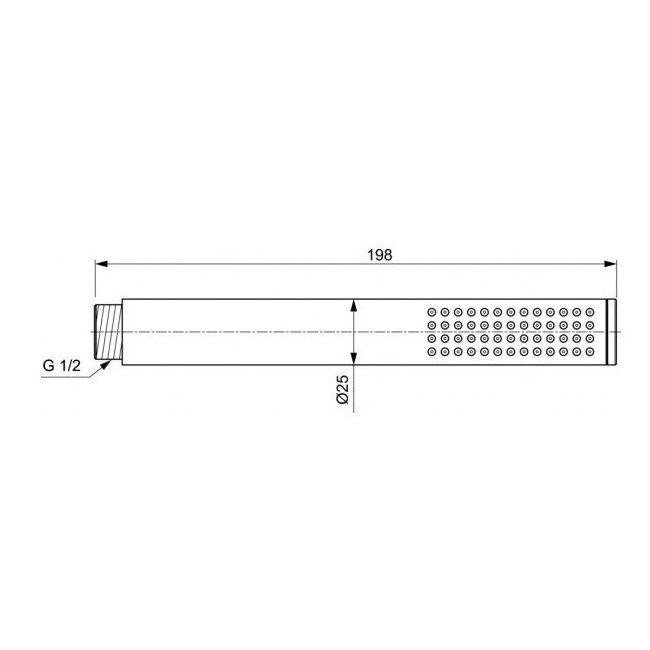 Termostatinė potinkinė dušo sistema Ideal Standard Ceratherm C100, chromas A7572AA