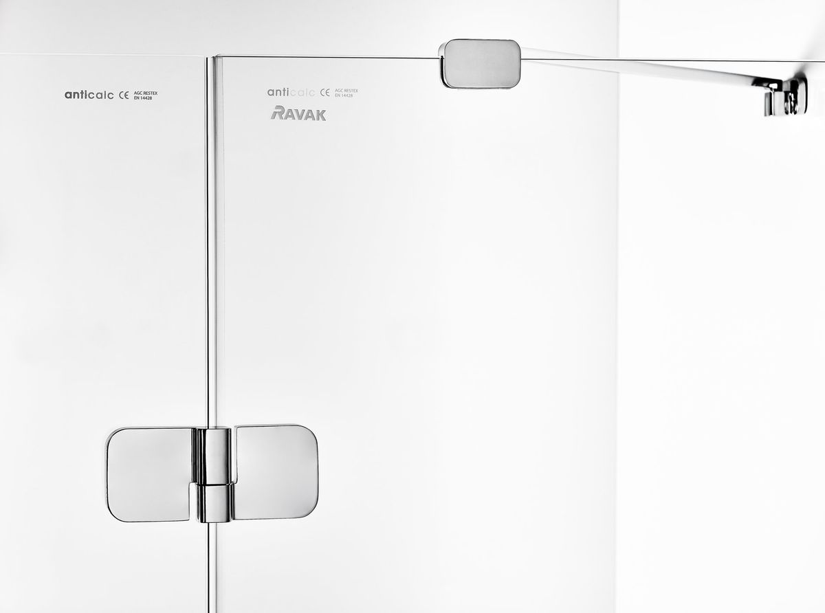 Dušo durys Ravak Brilliant BSD2 80 A-K blizgus chromas+stiklas Transparent 0UL4AA00Z1