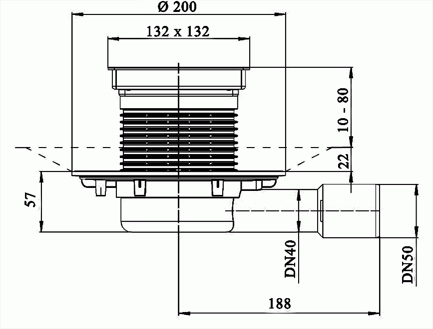 Trapas vidaus patalpoms HL90Pr-3020, žemo aukščio