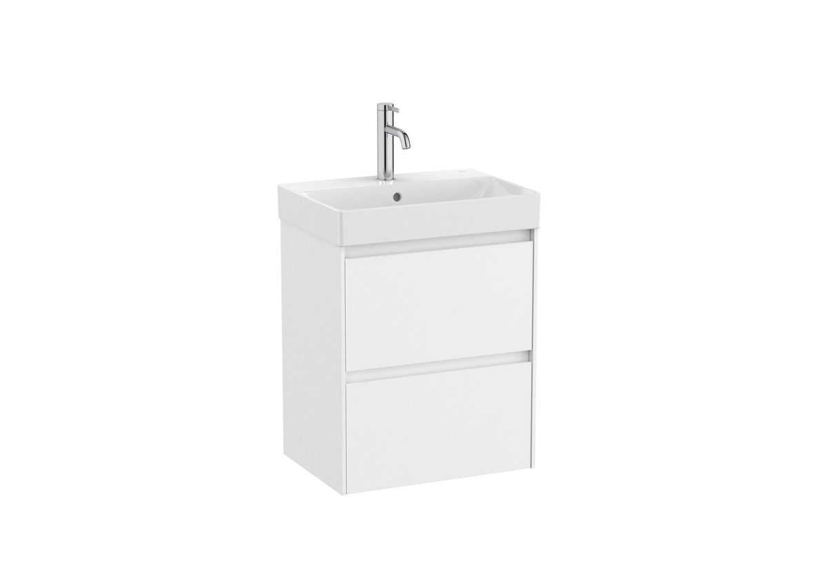 Praustuvo ir spintelės komplektas ROCA ONA UNIK 500x360x645 mm, balta matinė A851682509