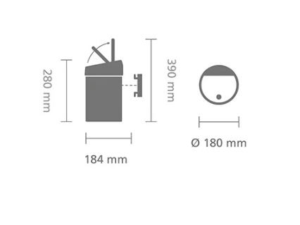 Šiukšlių dėžė TOUCH BIN 3 L, balta, 364488