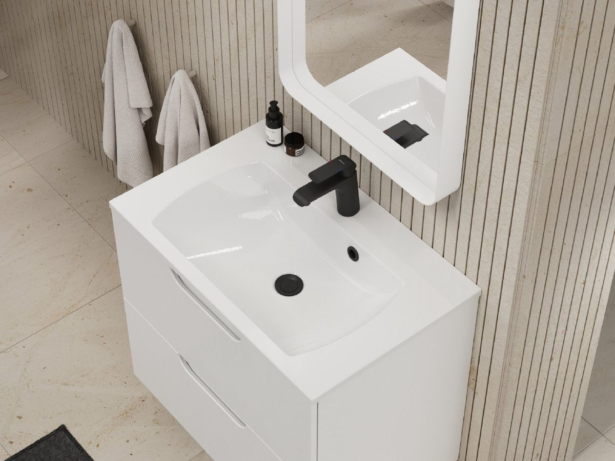 Praustuvas Classic II 800 Slim 800x450 mm, baltas, su skyle maišytuvui XJX01180001